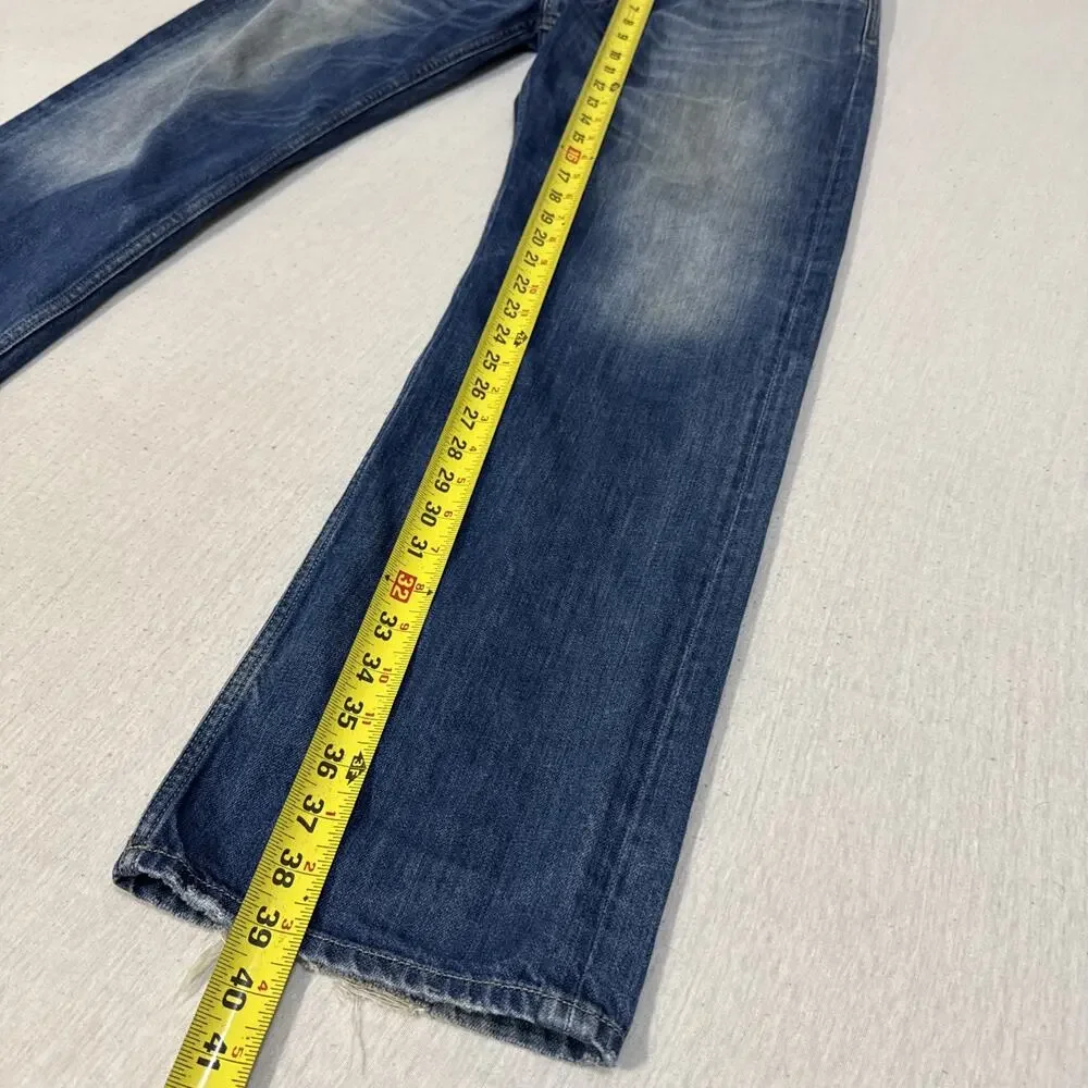 Diesel Larkee Mens 36x32 Regular Straight Blue Jeans Cowboy Western